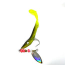1x Rubber Fishing Baits Tiddler Bait With Hook Tackle Fishing Accessory Tool HTE