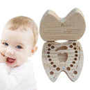 Baby Milk Teeth Tooth Lanugo Wooden Storage Fairy Box Organizer Girl Boy Z1 Q0G0