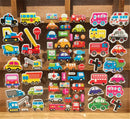 5x Cartoon Bubble Stickers Transport Cars Kids Bubble Stickers Christmas Gift 3C