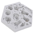 Forest animal mould silicone molds woodland animals cake decorative mold tJC3C
