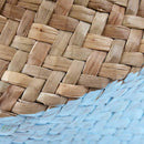 Rattan Basket Straw Basket Garden Foldable Flower Pot Hanging Wicker