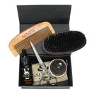 Beard Grooming Travel Kit Oil Balm Scissors comb Mini bag Men Mustache Care Kit