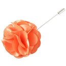 Men's Suit Boutonniere Lapel Pin Flower Brooch (Orange) J5X5