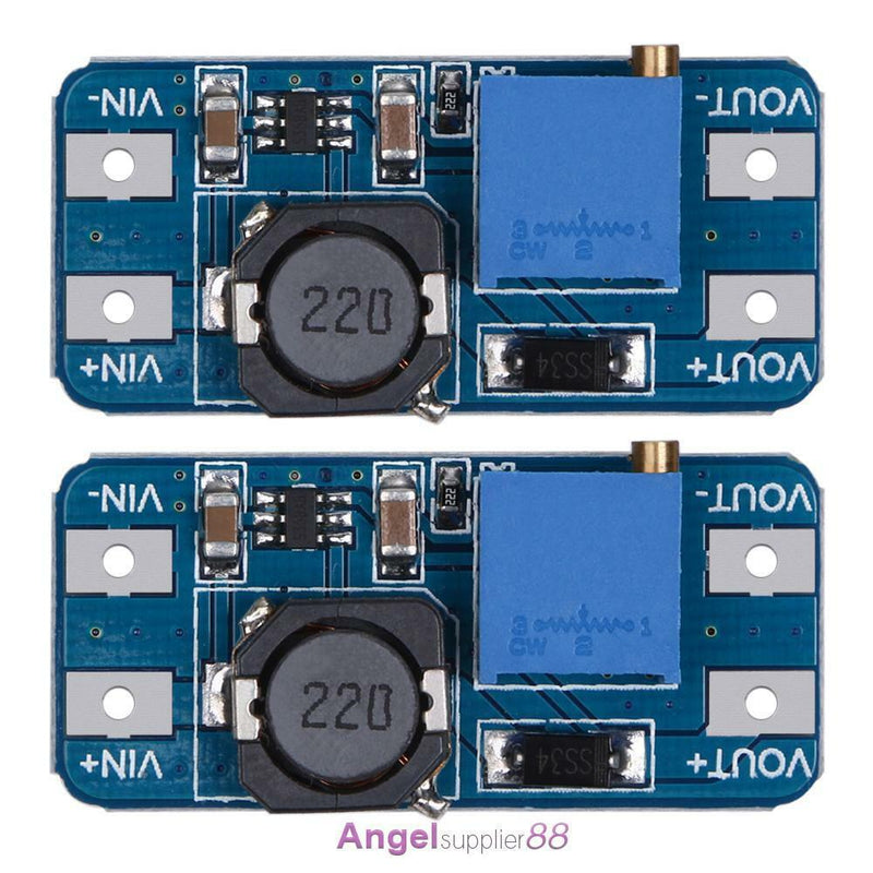 2Pcs MT3608 2A DC-DC Step Up Power Apply Booster Power Module for Arduino