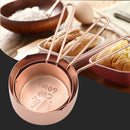 4pcs Solid Bar Kitchen Mirror Polished Baking Tool Portable Home Measuring Cup