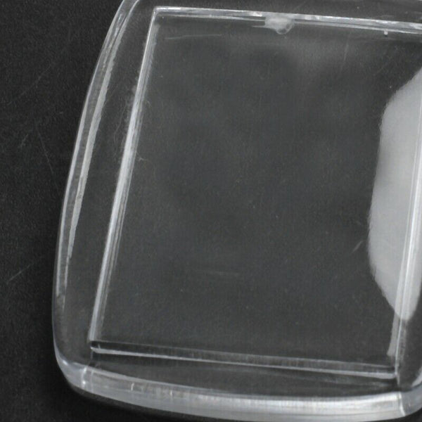 50x Clear Acrylic Plastic Blank Keyrings Insert Passport Photo Keychain Key K8N1