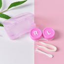 Simple Transparent Clear Portable Contact Len Case StorageBox Holder ContainerME