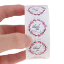 500 Pcs/roll thank you stickers floral design seal label party wedding decoSEAU