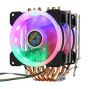 6 Heatpipe Cpu Cooler Fan 3 Line Rgb Led Cooling Fan Quiet Heatsink Radiato