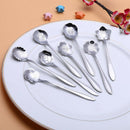 8 Pieces Stainless Steel Creative Flower Coffee Spoon Tableware Tea Spoons  Q2X1