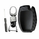 1 Set For Mercedes-Benz Carbon Fiber Smart Car Key Case Cover Fob Holder