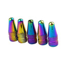 5Pieces Cars Motorcycle Bikes Tire Valve Caps Tire Stem Valve Caps Rainbow Color