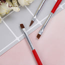 3pcs/set acrylic nail art salon pen tips uv gel builder painting style brush  Z