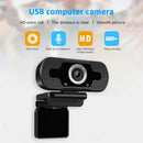 2MP 1080P Full HD 30fps Webcam with Built-in Mic Clip-on USB Web Camera