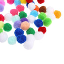 100pcs 25mm Colorful Felt Pompom Balls for Christmas Crafts Embellishments