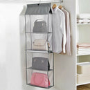 Detachable 6 Compartment Organizer Pouch Hanging Handbag Organizer Clear Pu