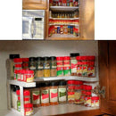 2 Layers Space Rack Countertop Organizer Kitchen Storage Adjustable White Z2X8