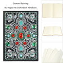 DIY Mandala Special Shaped Diamond Painting 50 Pages Notebook A5 Sketchbook