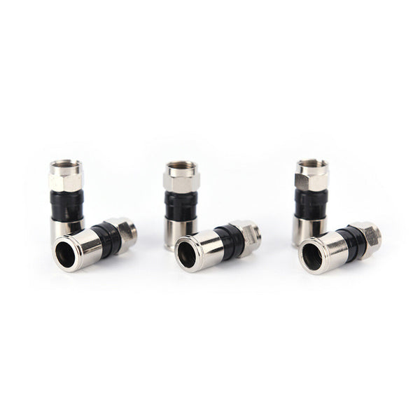 10pcs RG6 Coax Cable Compression Connector F Type Foxtel Approved LJ
