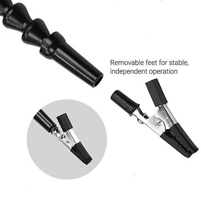 Diy Soldering Third Hand 4Pc Flexible Arms Welding Helping Stand Repair Hol B5O6