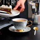 Marble Phnom Penh Ceramic Coffee Cup and Saucer Set Afternoon Tea Cup Lover E1D2