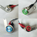 12V DC Motorcycle LED Handlebar Headlight Foglight Switch Waterproof Red