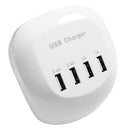 4 Ports USB 2.5V 2A Travel Charger Station Fast Charging Charger EU Plug Adapter