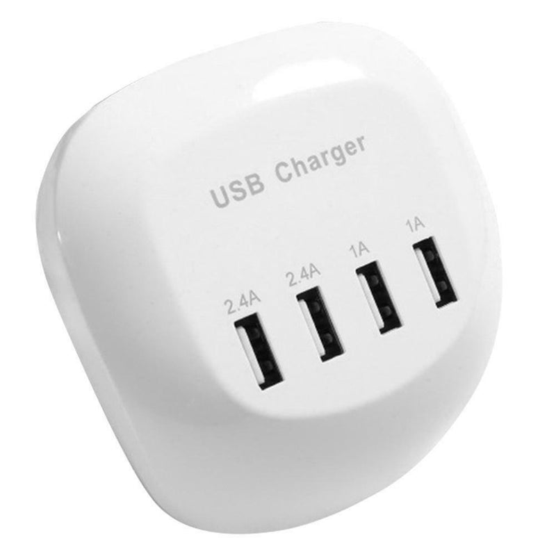 4 Ports USB 2.5V 2A Travel Charger Station Fast Charging Charger EU Plug Adapter