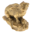Chinese Fengshui Decor Money Lucky Wealth Brass Zodiac Animal Rabbit Statue