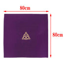 1pc Velvet Tarot Table Cloth Wicca Pentacle Sun for Tarot Cards Purple 80x80