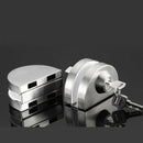 10-12Mm Glass Door Lock Stainless Steel Double Bolts Swing Push Sliding Acc