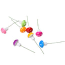 10x Mini Colorful Mushroom Garden Ornaments Miniatures Plant Pot Fairy ES