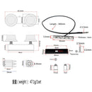 Violin Piezo Pickup Transducer Set for Electric Violin Replacement Parts