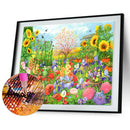 Garden 5D Diamond Painting DIY Full Round Drill Mosaic Rhinestone Drawing