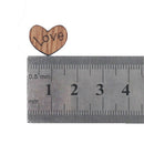100pcs Wedding Decoration Love Heart Confetti Wooden Weddings Party Plaques F4X2