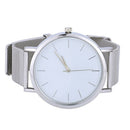 Mens Black Dress Watch Movement Quartz Analog Business Wristwatch 24cm (Sil