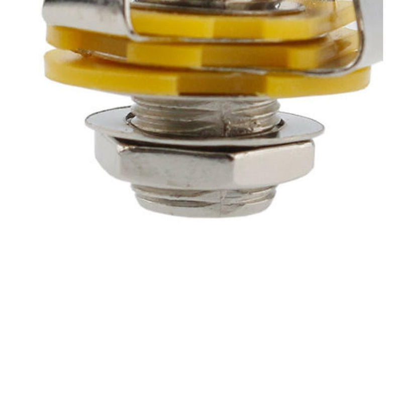 10x 1/4 inch 6.35mm Mono Female Jack with Socket Panel for  MICMicrophone