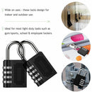 4 Pack 4 & 3-Digit Combination Padlock Zinc Alloy Waterproof and Clasp Comb N3F4