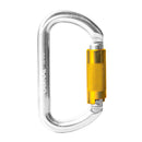 2 pieces 25KN Climbing Auto Locking Twist Gate Carabiner for Caving