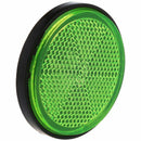 Round light green Reflectors Universal For Motorcycles ATV Bikes Dirt Bikes H5K8