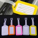 10pcs Travel Luggage Bag ID Tag Plastic Suitcase Baggage Name Address Label Tags