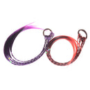 2pcs Headband Girls Twist Braid Rope Simple Rubber Band Kids Wigs ME