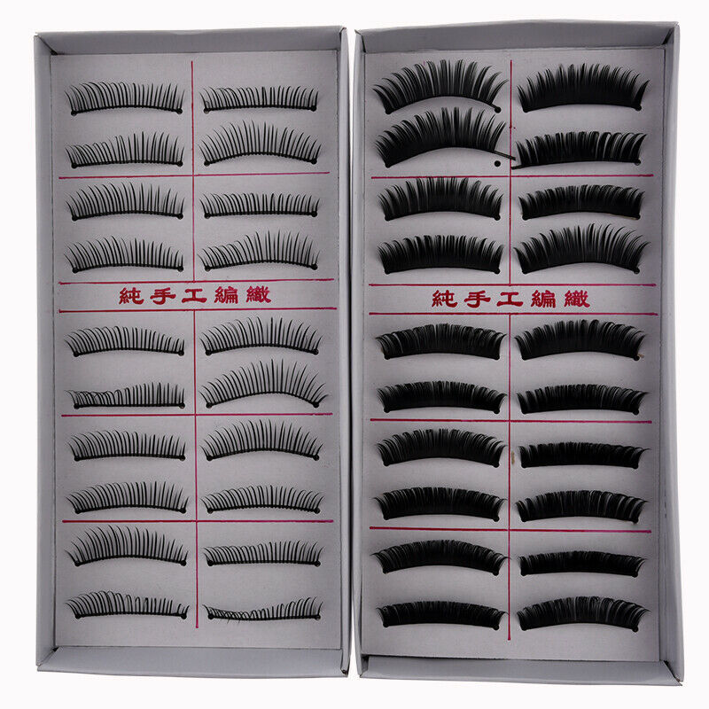 20 Pairs Regular Long and Thick Eyelashes Style 1 and 2 N6G5
