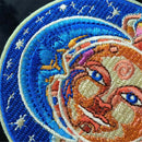 1PC Moon and Sun Patch for Clothing Iron on Embroidered Sew Applique Cute Patch