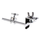 Durable Metal Bass Drum Hoop Mounted Cowbell Holder Clamp for Drummer Drum