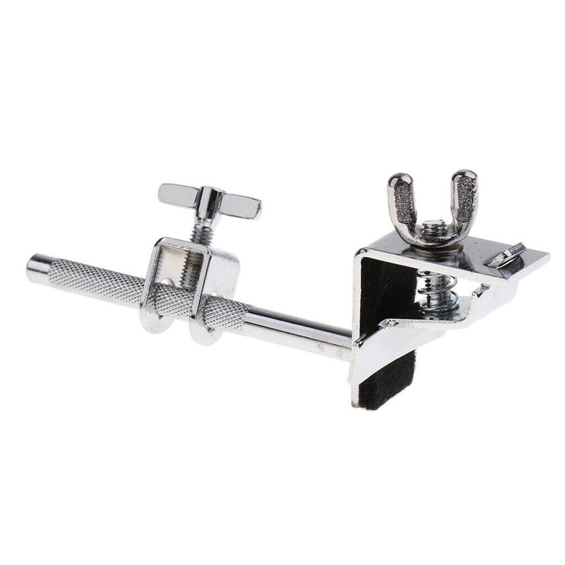 Durable Metal Bass Drum Hoop Mounted Cowbell Holder Clamp for Drummer Drum