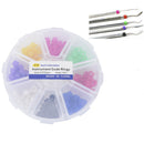 1box Dental color code rings silicone disinfection orthodontic dentist lab too Z