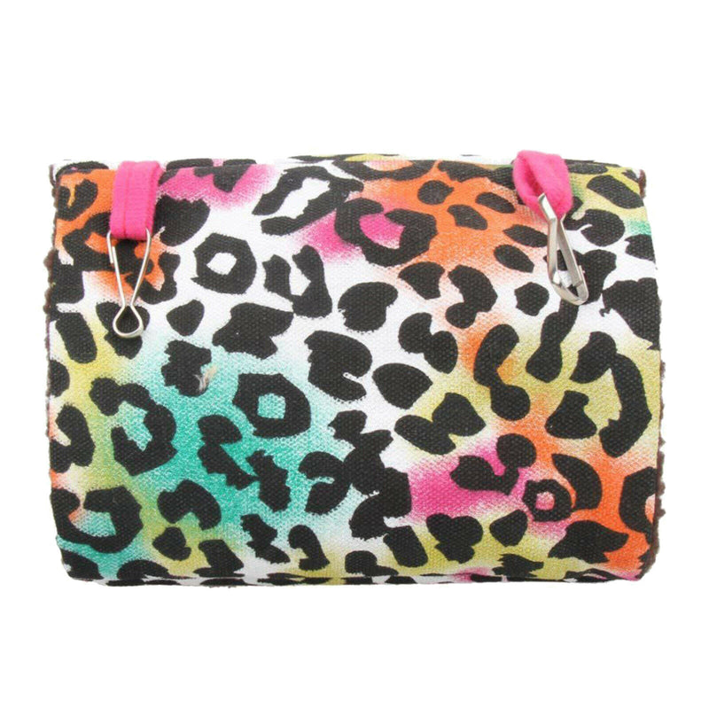 Pet Bird Parrot Budgie Hammock Cage Hut Tent Bed Hanging Cave Bed Leopard L