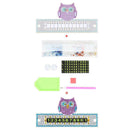 DIY Owl Special Shaped Diamond Painting Luminous Parking Phone Number Plate