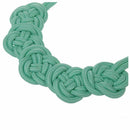 Bright Neon Knot Fabric Statement Collar Necklace - Green